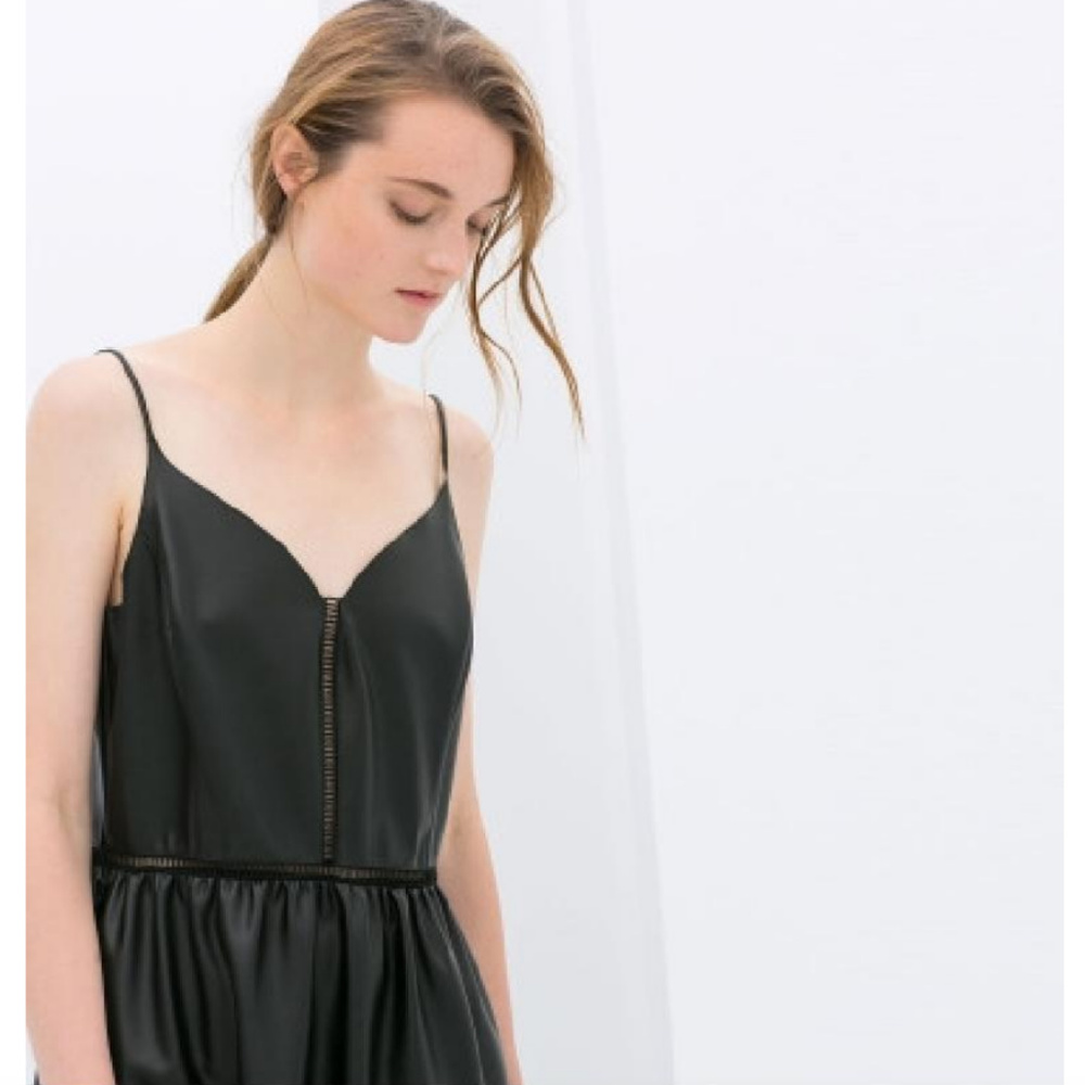 Zara Faux Leather Mini Dress